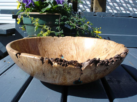 maple burl  bowl