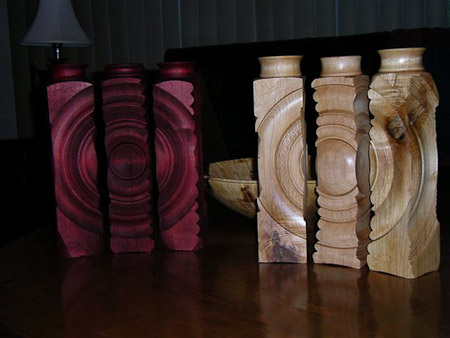 candle holders/budvases