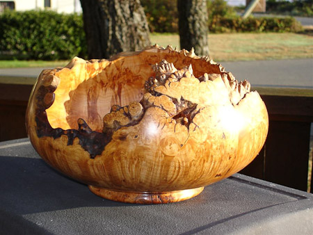 maple burl bowl